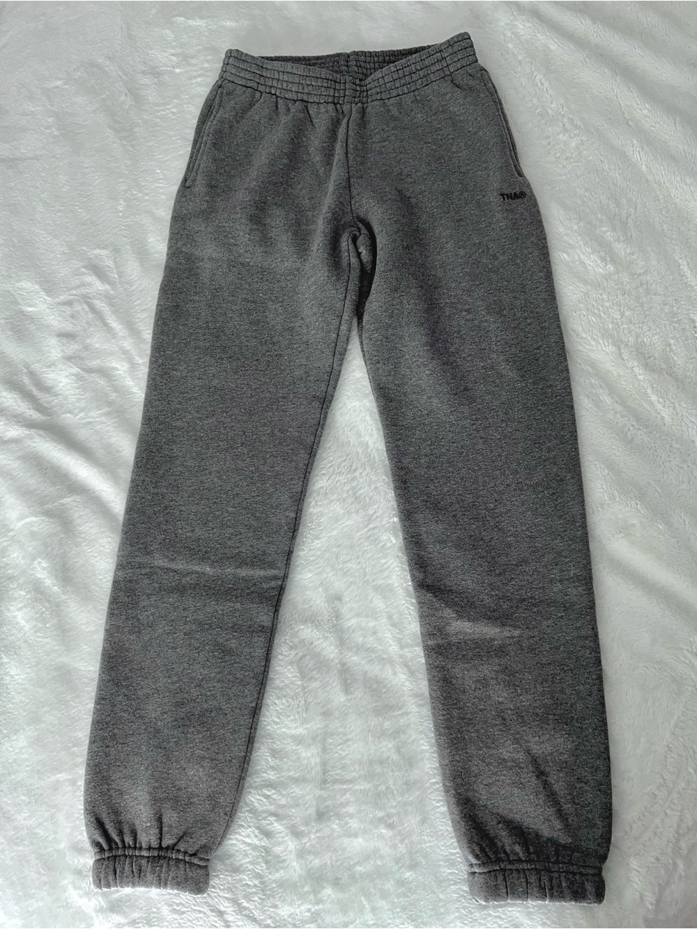 NWOT Aritzia TNA Dark Gray Sweatfleece Cozy Sweatpants Perfect Fit | Size XS